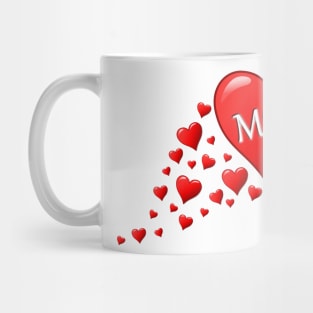 Mom Love Hearts Mug